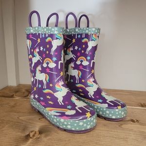 Western Cheif Kids Unicorn Dreams Rain Boot Size 12